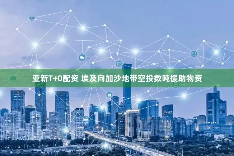亚新T+0配资 埃及向加沙地带空投数吨援助物资