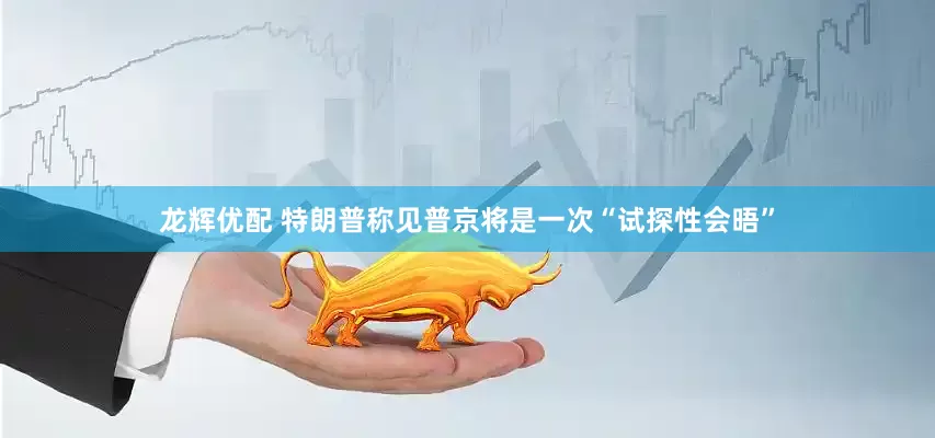 龙辉优配 特朗普称见普京将是一次“试探性会晤”